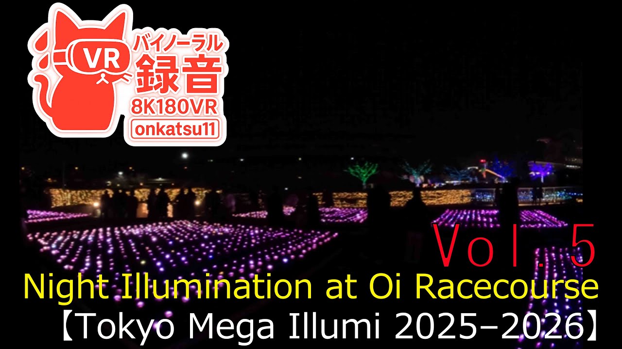 🎆 [Tokyo Mega Illumi 2025–2026 — Night Illumination at Oi Racecourse (8K VR180)] Chapter Five‼