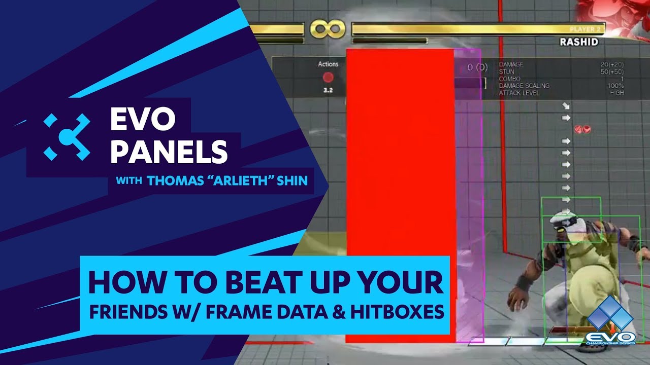 How To Beat Up Your Friends w/ Frame Data & Hitboxes by @Arlieth - SFV & Fighting Game Tutorial