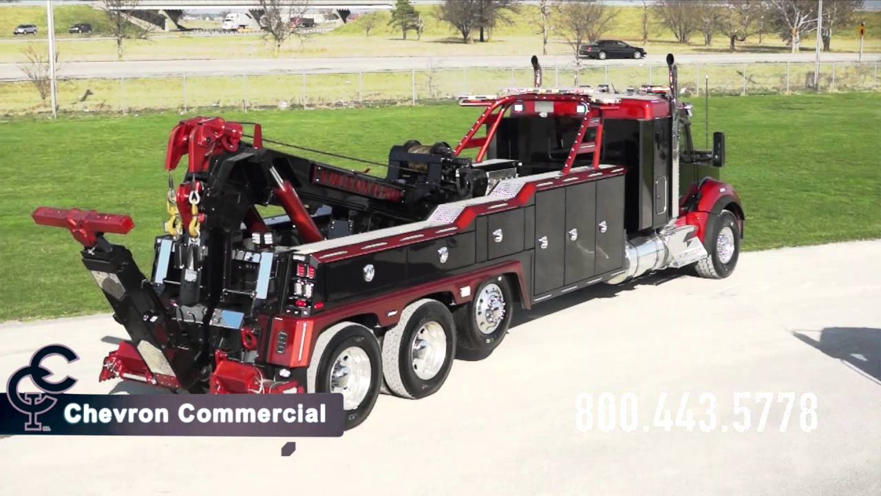 Kenworth T880 40” Sleeper w/ Vulcan V100 Heavy Duty Wrecker - Chevron Commercial