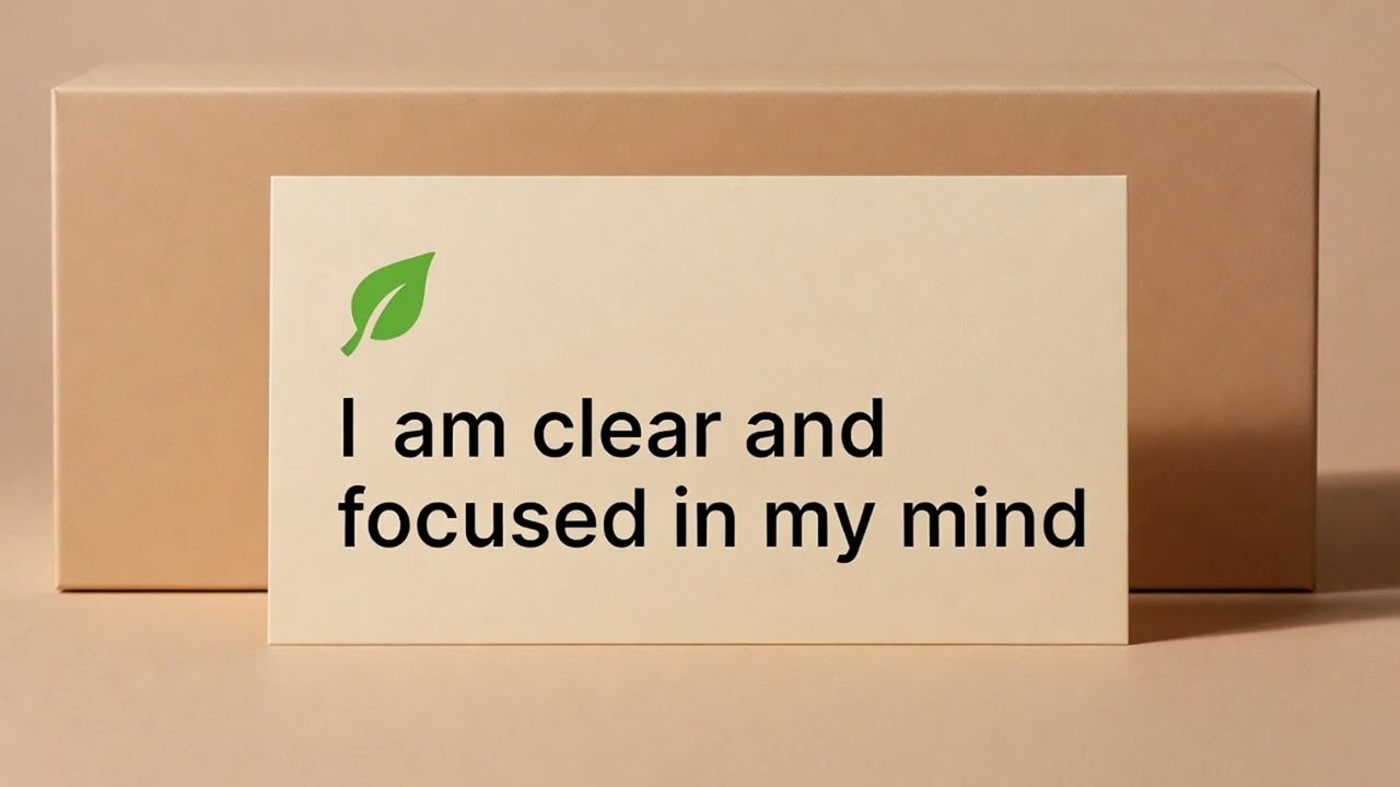 Ежедневное утверждение | Я ясно и сосредоточенно думаю | создает пространство для покоя среди шума