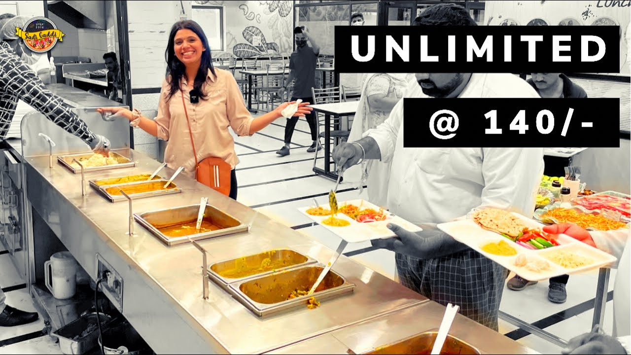 Unlimited Food Buffet at Rs.140/-😋(13+ Items)💯 | Street Food India | Ludhiana | Express Vegetarian