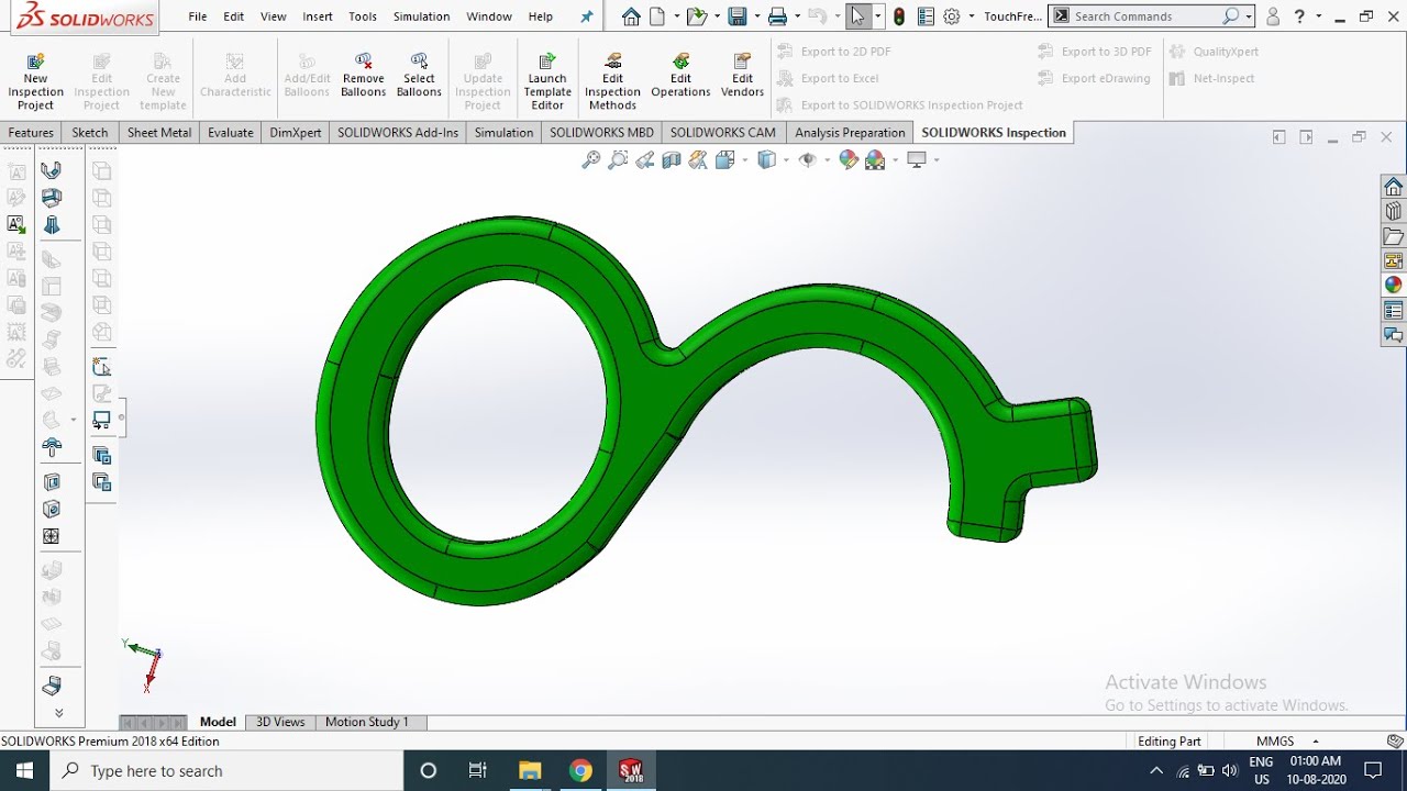 Touch Free Master Key || Contact less key for safety from corona Solidworks tutorial
