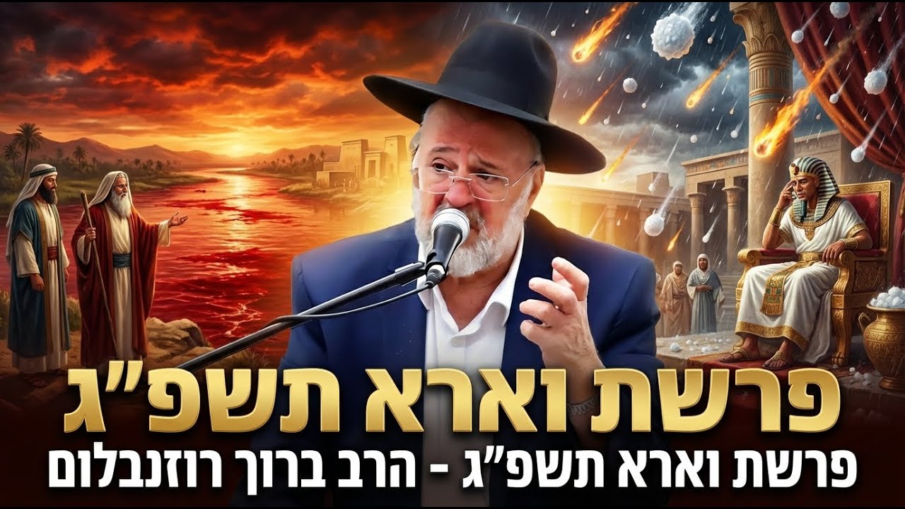 סוד מכות מצרים: מה באמת קרה שם? הרב ברוך רוזנבלום בשיעור מרתק - פרשת וארא תשפ