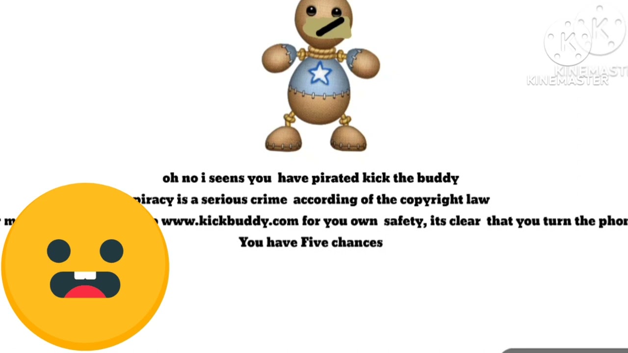 kick the buddy anti Piracy screen emojis