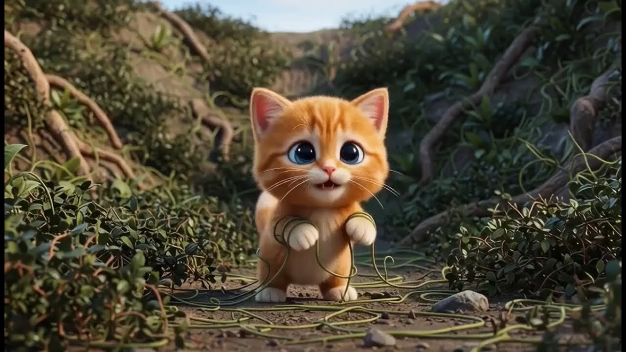 Brave Mother Cat Rescues Her Kitten 