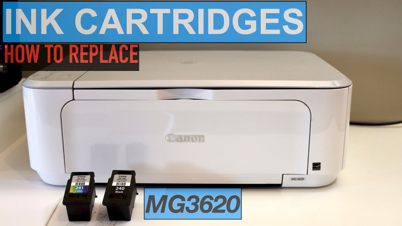 Canon Pixma MG3620 Ink Cartridge Replacement.