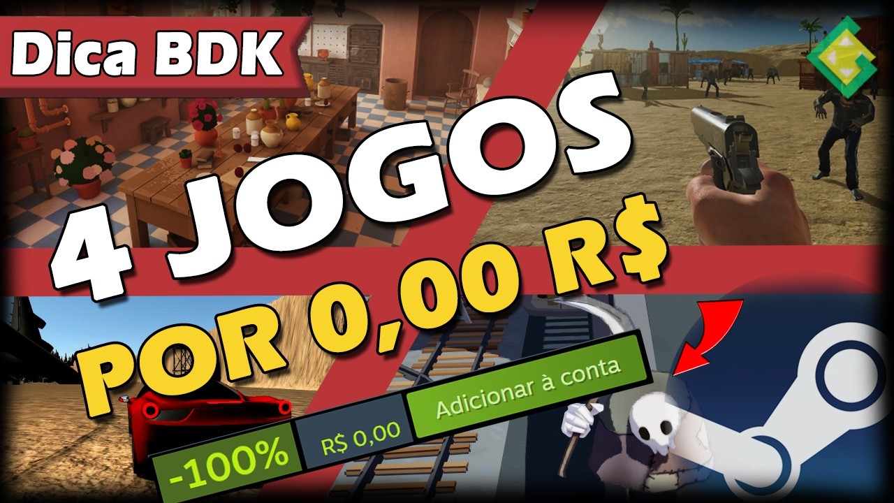 CORRE!! Mais 4 jogos com 100% de desconto para PC!!