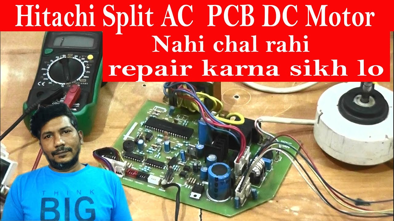 DC motor pcb repair || Hitachi Split AC PCB Repair