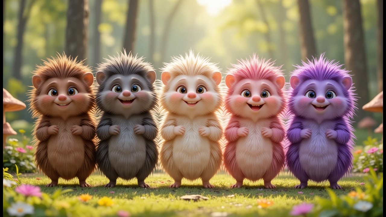 Five Little Porcupines Prickle Prickle Prick | Forest Animals & Kids Songs