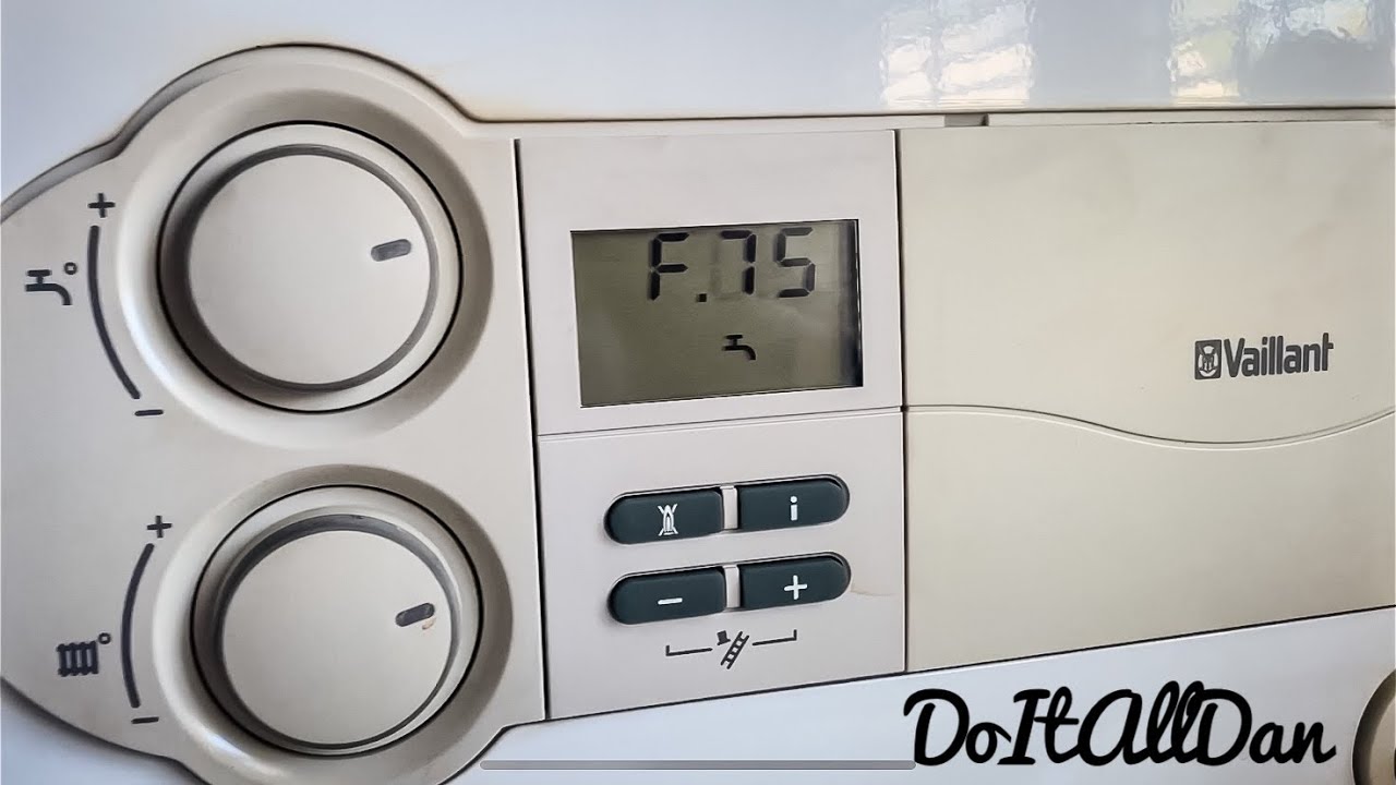 Vaillant Ecotec Plus 615 F75 Or F22 Fault Code How To Top System Pressure Up On A Boiler