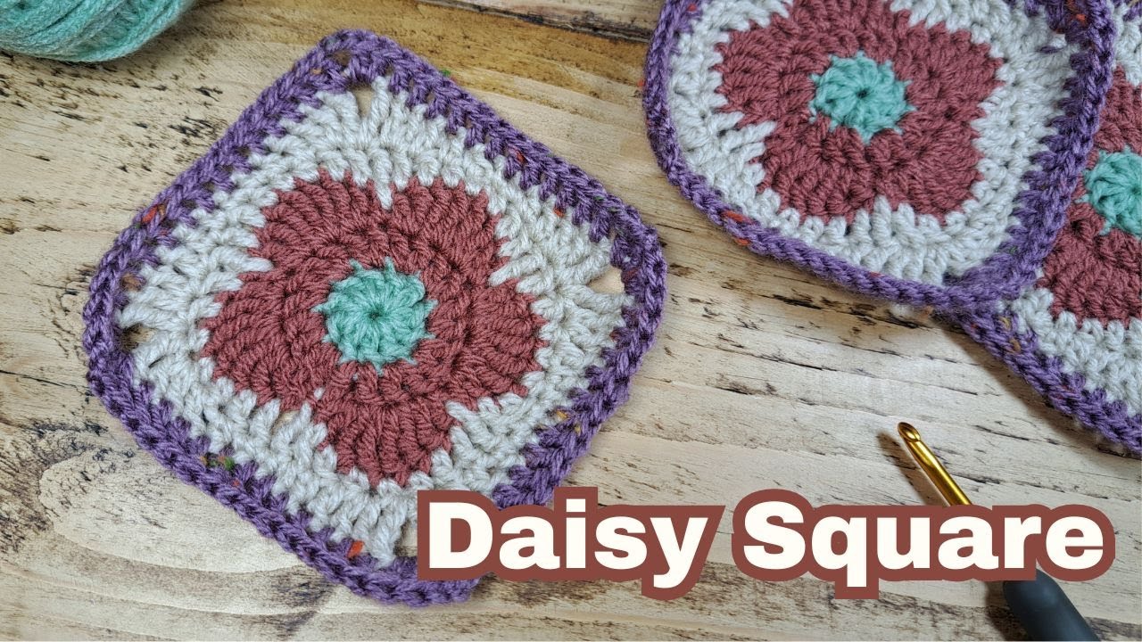 SO EASY Flower Square Crochet Tutorial | Beginner-Friendly Motif for Blankets & Bags