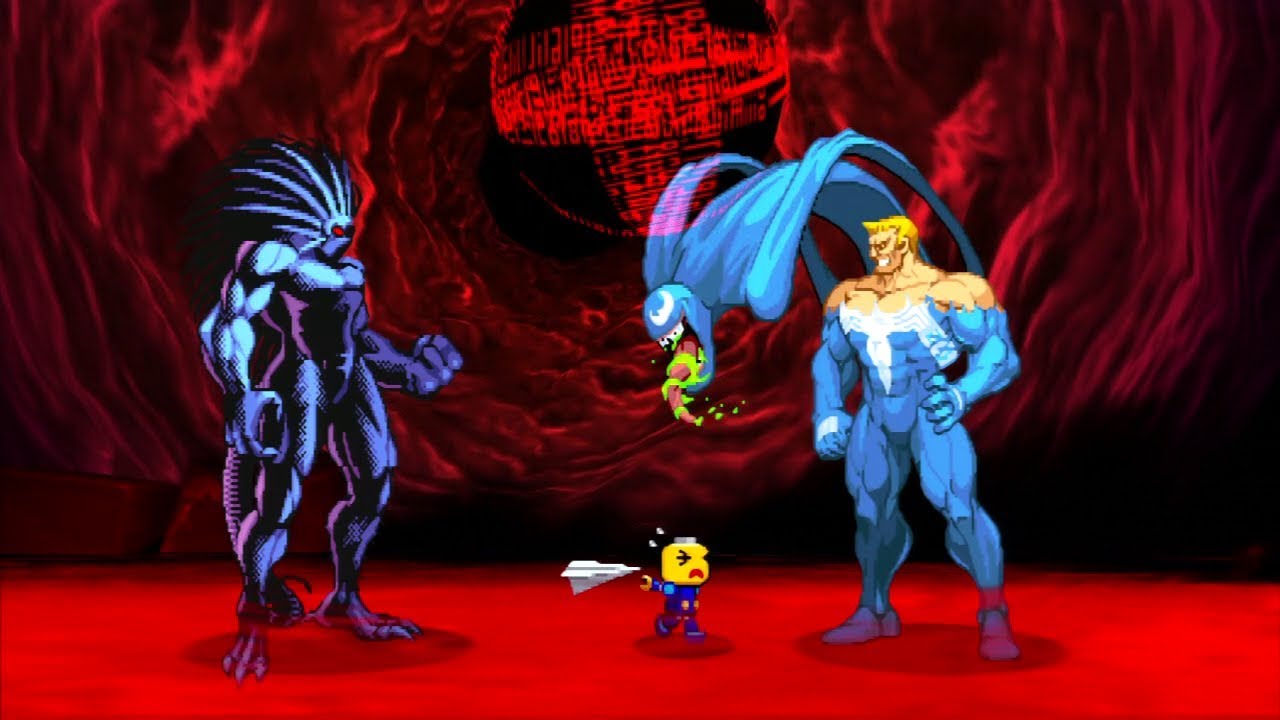 Marvel VS Capcom 2 - Venom/Servbot/Blackheart - Expert Difficulty Playthrough