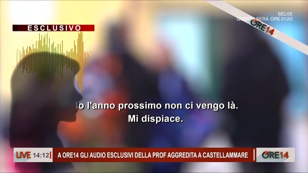Gli audio esclusivi della Prof. aggredita a Castellammare - Ore 14 del 19/11/2024