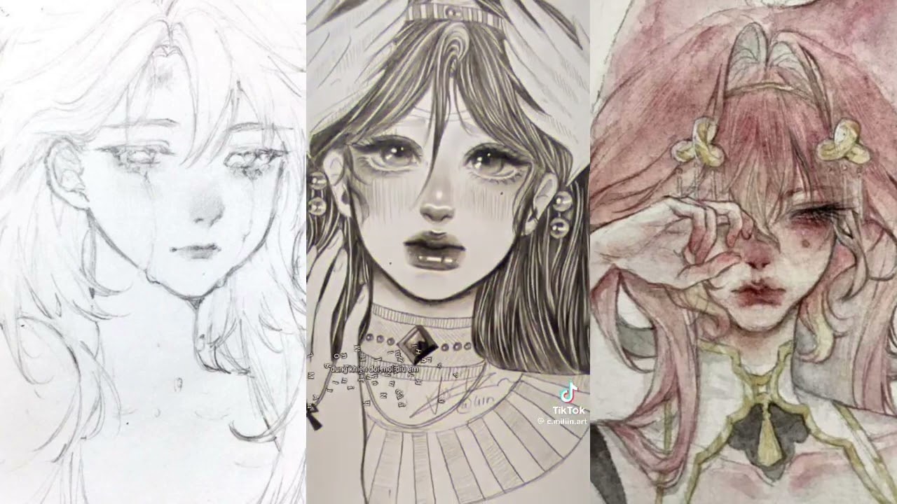 🎀✨#2 Tổng hợp tiktok tranh vẽ  🎨🖌️của các đại thần artist 🇻🇳🌈🌷💐🌷