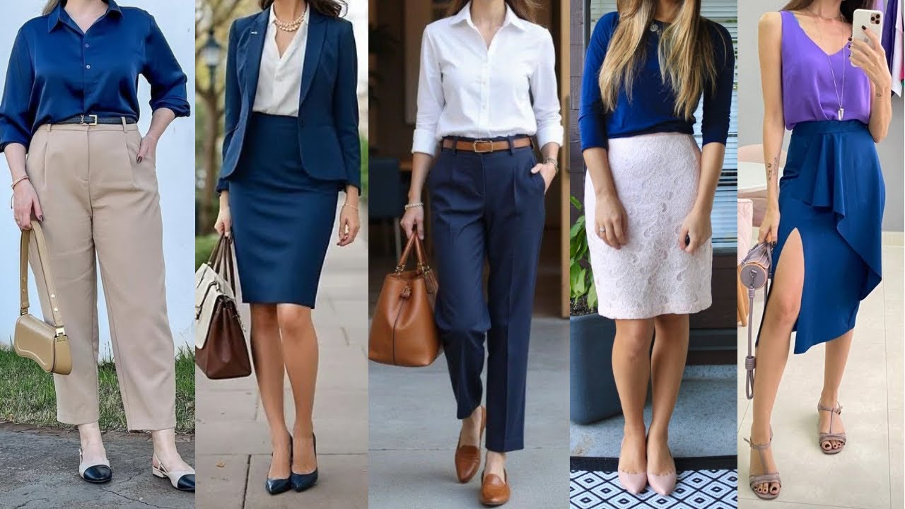 COMO combinar AZUL MARINO con ESTILO / Looks y Outfits ELEGANTES 2025