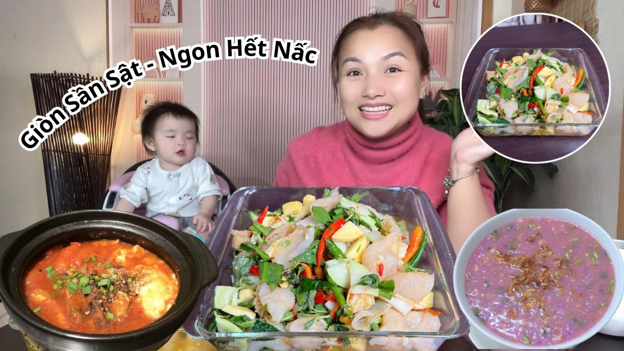 Làm Mâm Sứa Trộn Mắm Nhỉ Cay Cay Mặn Mặn | Ăn Tới Đâu Đã Tới Đó 🔥