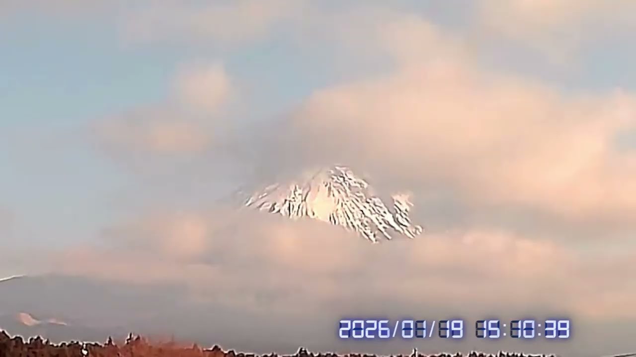 【HD画質LIVE】富士山ライブカメラ2026.1.19-2朝霧高原 より(mt.fuji live camera)　＃富士山　＃ライブカメラ　＃朝霧高原