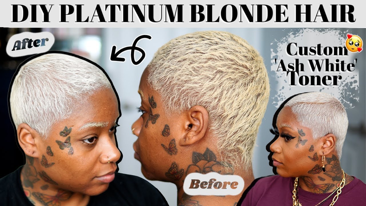 DIY Icy White Platinum Blonde Hair Tutorial + How To Tone Hair | Laurasia Andrea Blonde Hair