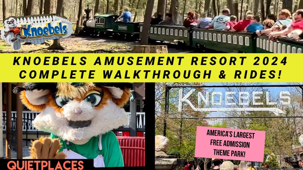 KNOEBELS AMUSEMENT RESORT 2024 Complete WALKTHROUGH & Rides! Opening Weekend! Elysburg, PA!