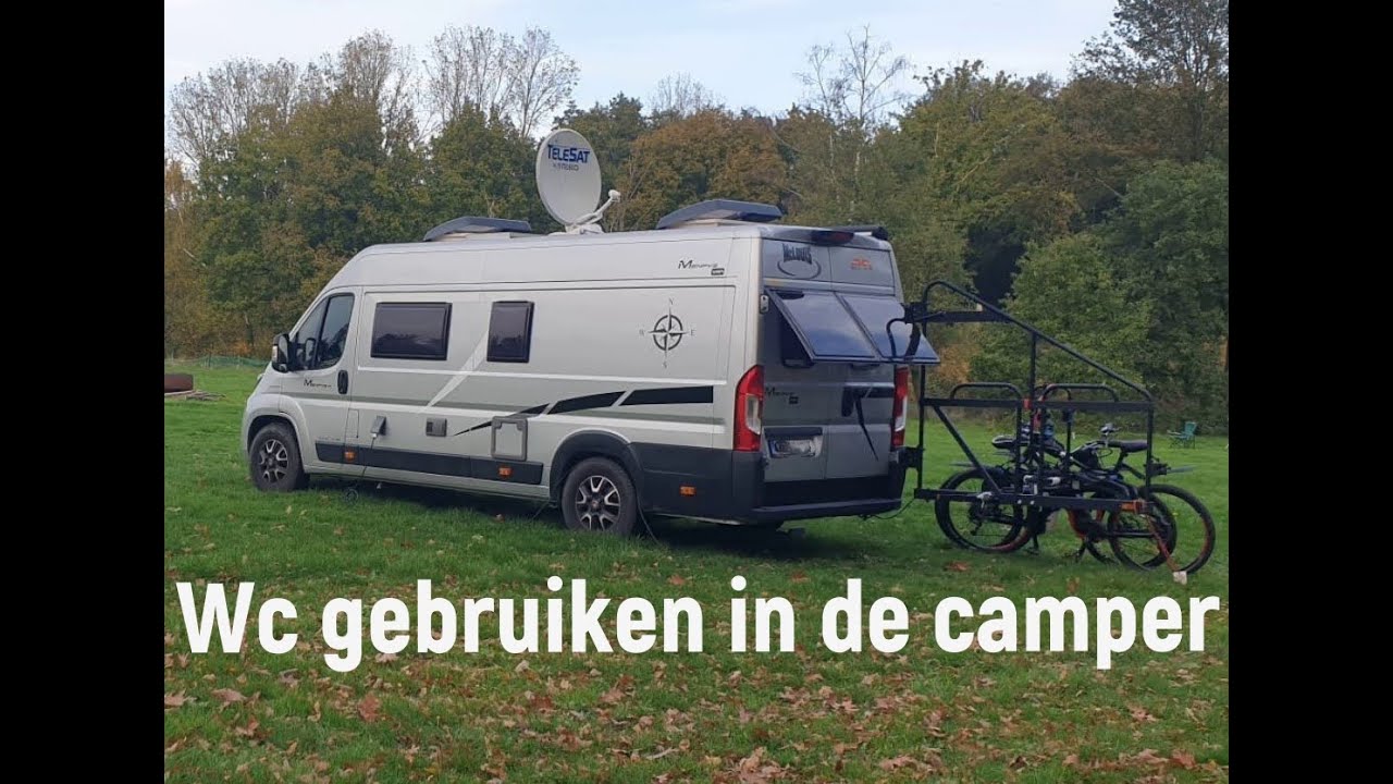 Wc gebruiken in de camper.
