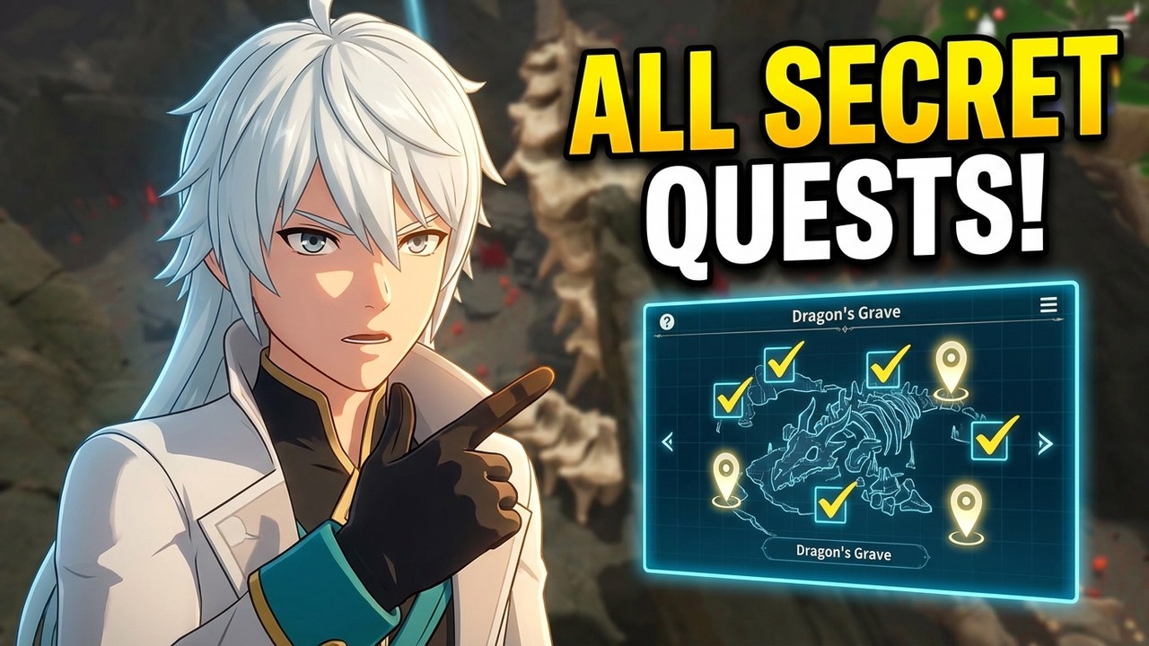 7D Sins Origin All Dragon's Grave, Ferzen Side Quests, Region Quests, Hidden Quests