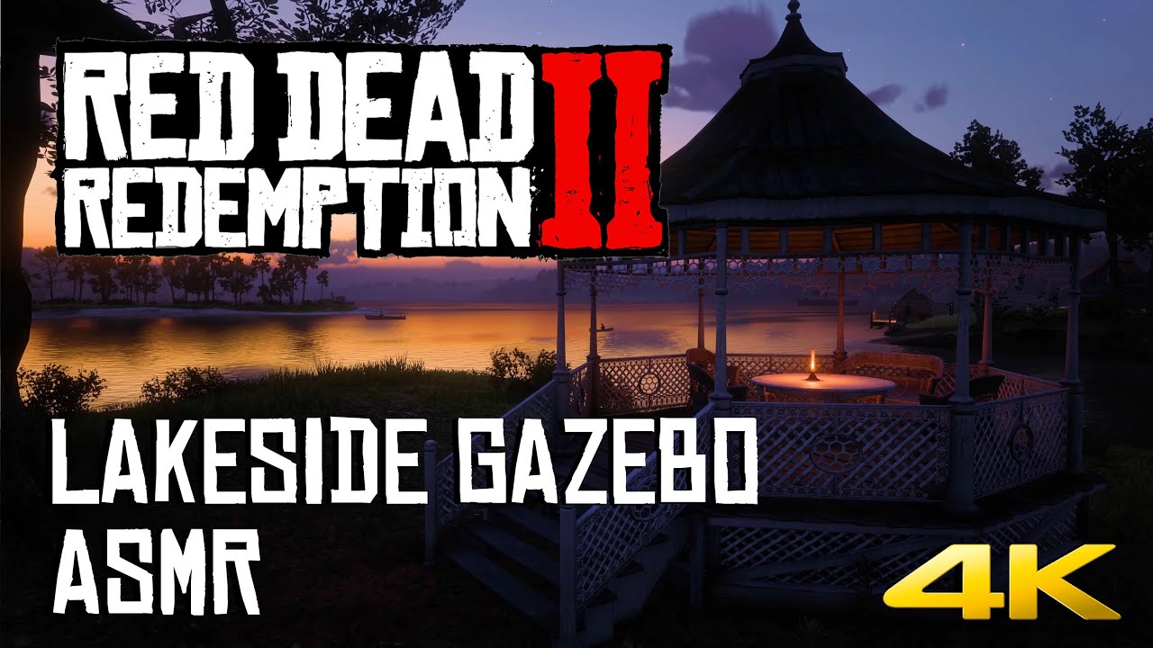 Lakeside Gazebo   I   RDR2   I   ASMR, Nature Sounds   I   4K