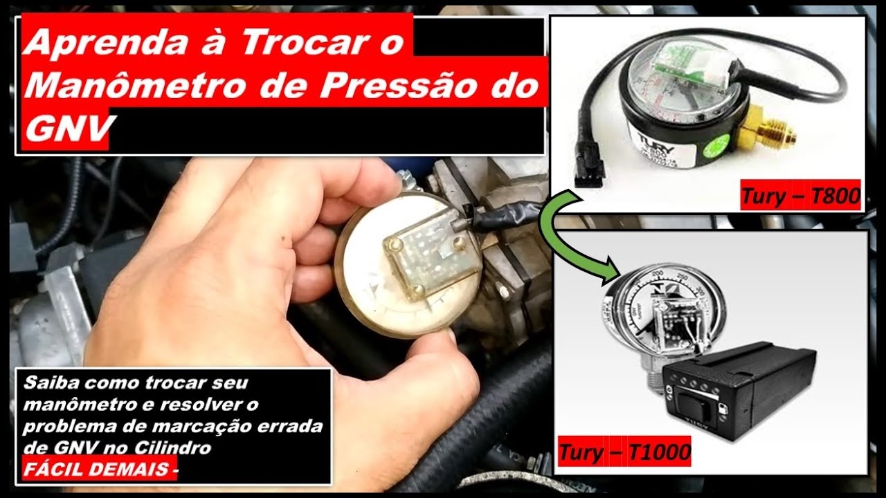 ✅Como Trocar o manômetro de pressão do seu GNV🔧, RESOLVA SEU PROBLEMA DE INDICAÇÃO ERRADA DE GNV!