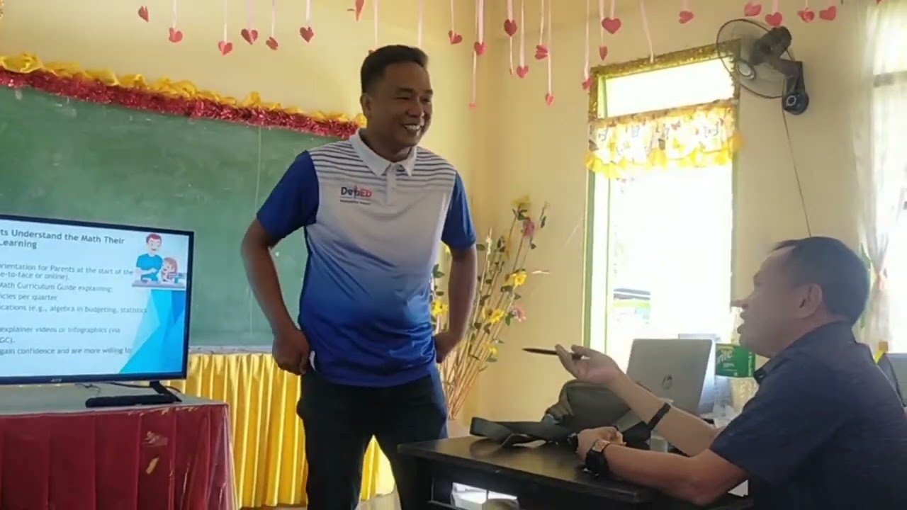 ENGAGING PARENTS IN STUDENTS LEARNING. THANKS SIR RONNIE LACESTE.