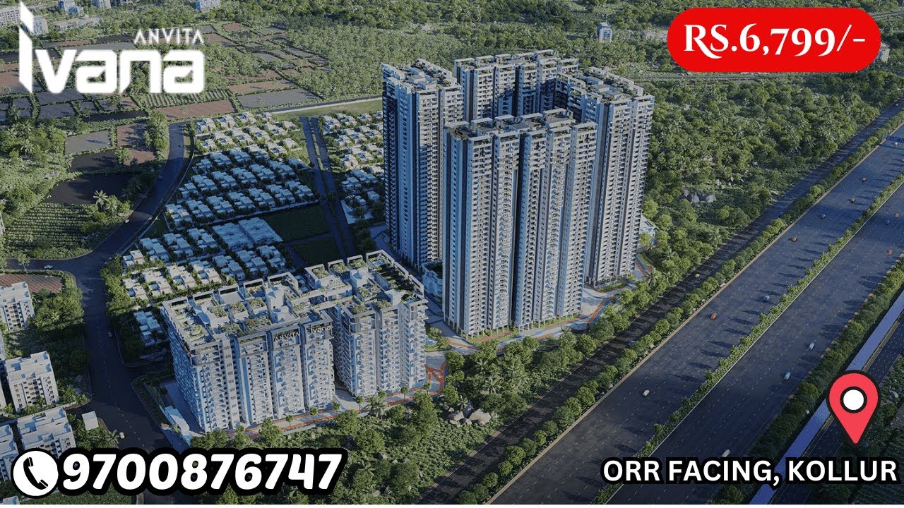 Premium Gated Community || ANVITA IVANA PHASE II || 2,3&4BHK Flats || Sky Villas || Kollur,Hyderabad