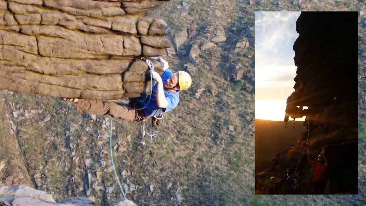 Gareth climbs Digital Orbit at Rob's Rocks
