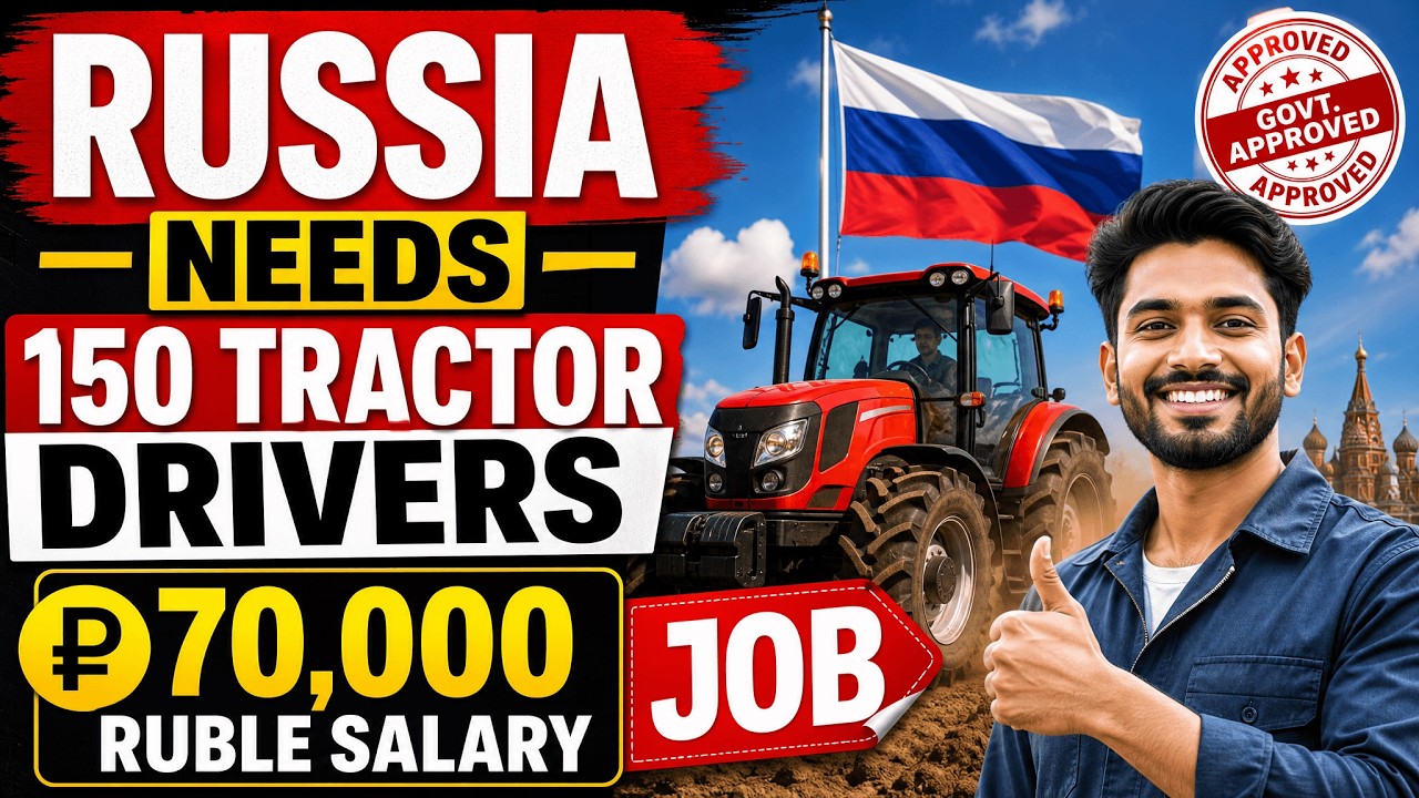 Russia Tractor Driver Jobs 2026 | 150 Vacancies | 70,000 RUB Salary | ASMACS