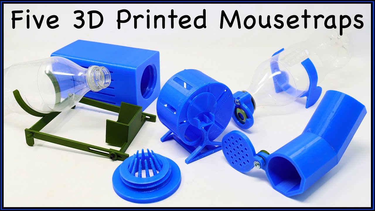 Setting Up Five 3D Printed Mouse Trap In The Barn All At Once. Mousetrap Monday
