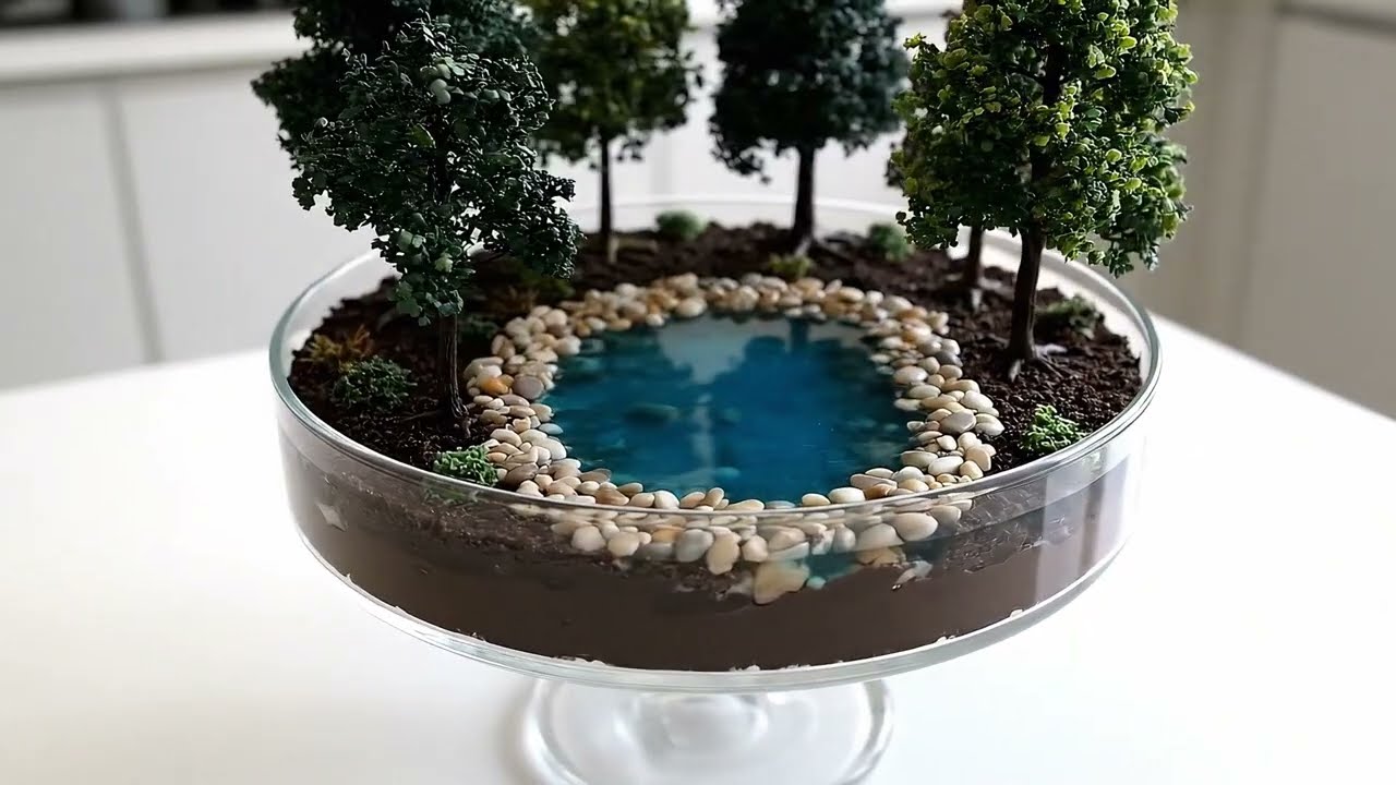 [AI ASMR] 신비로운 숲속 연못 케이크 만들기(Full Ver.)(Making an Enchanted Forest Pond Cake(Full Ver.))