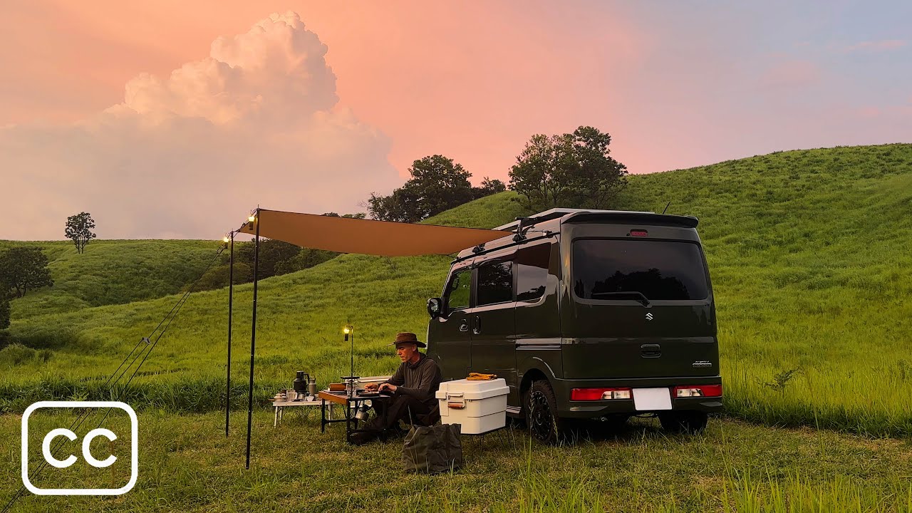 Solo Volcano Camping in Japan 🌋 with the World’s Smallest Camper Van 🚐 #23