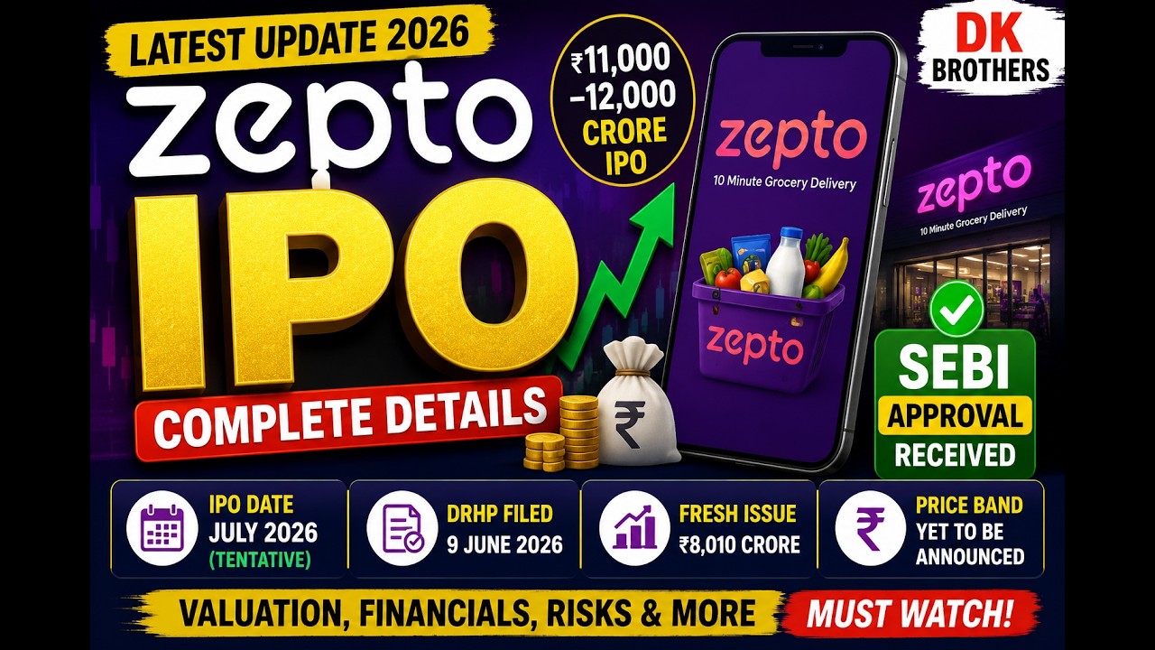 Zepto IPO Latest Update 2026 | SEBI Approval, IPO Date, Price Band, GMP & Valuation | Zepto IPO Date