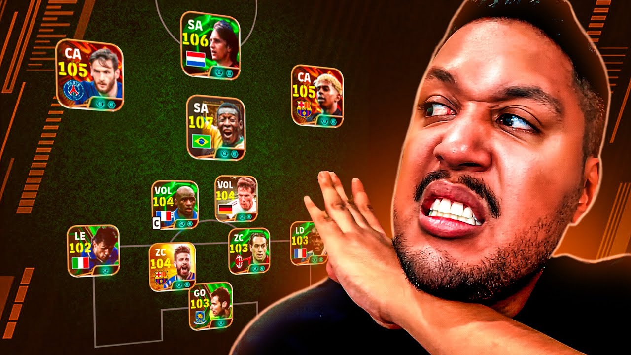 O ATAQUE PERFEITO COM PELÉ, CRUYFF, YAMAL E KVARATSKHELIA - EFOOTBALL MOBILE