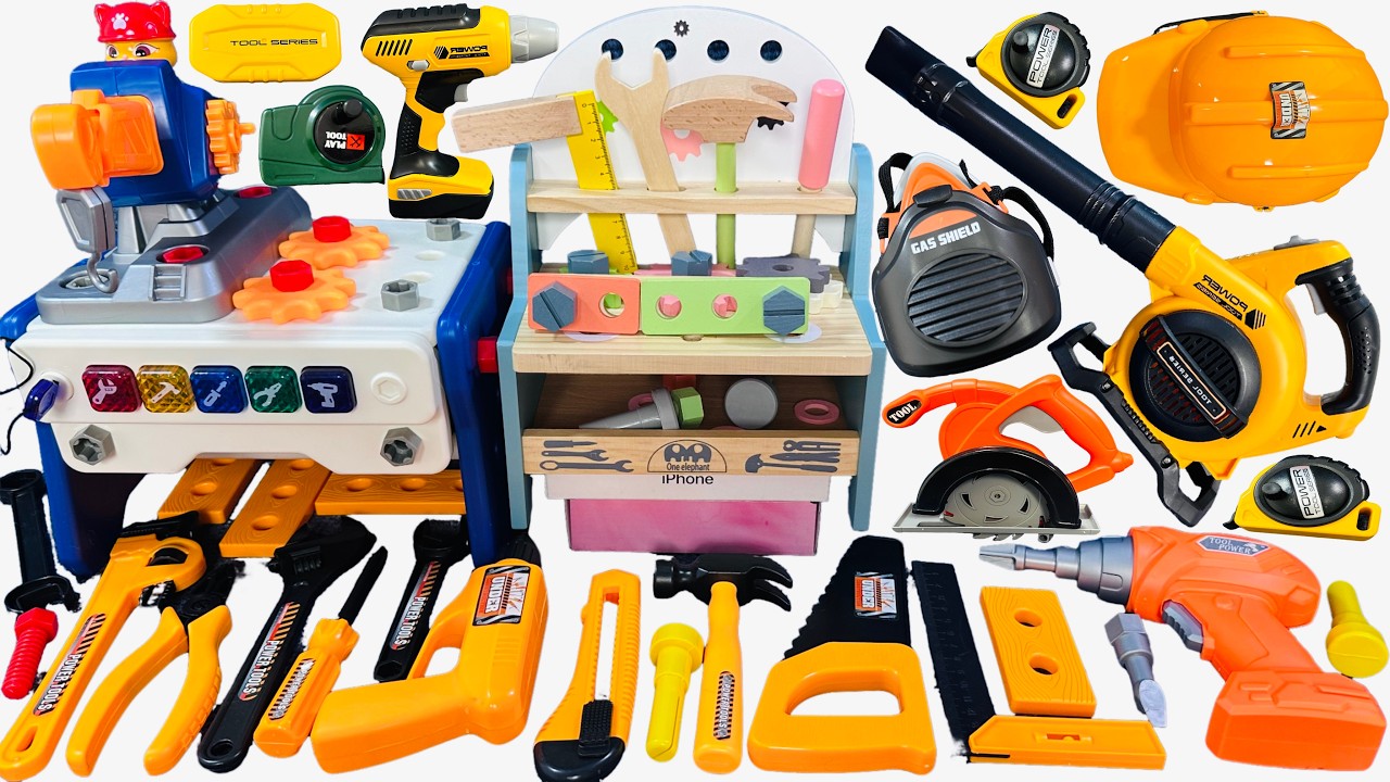 14 minute unboxing Drill, chainsaw, and toolbox all included; immersive engineering experience