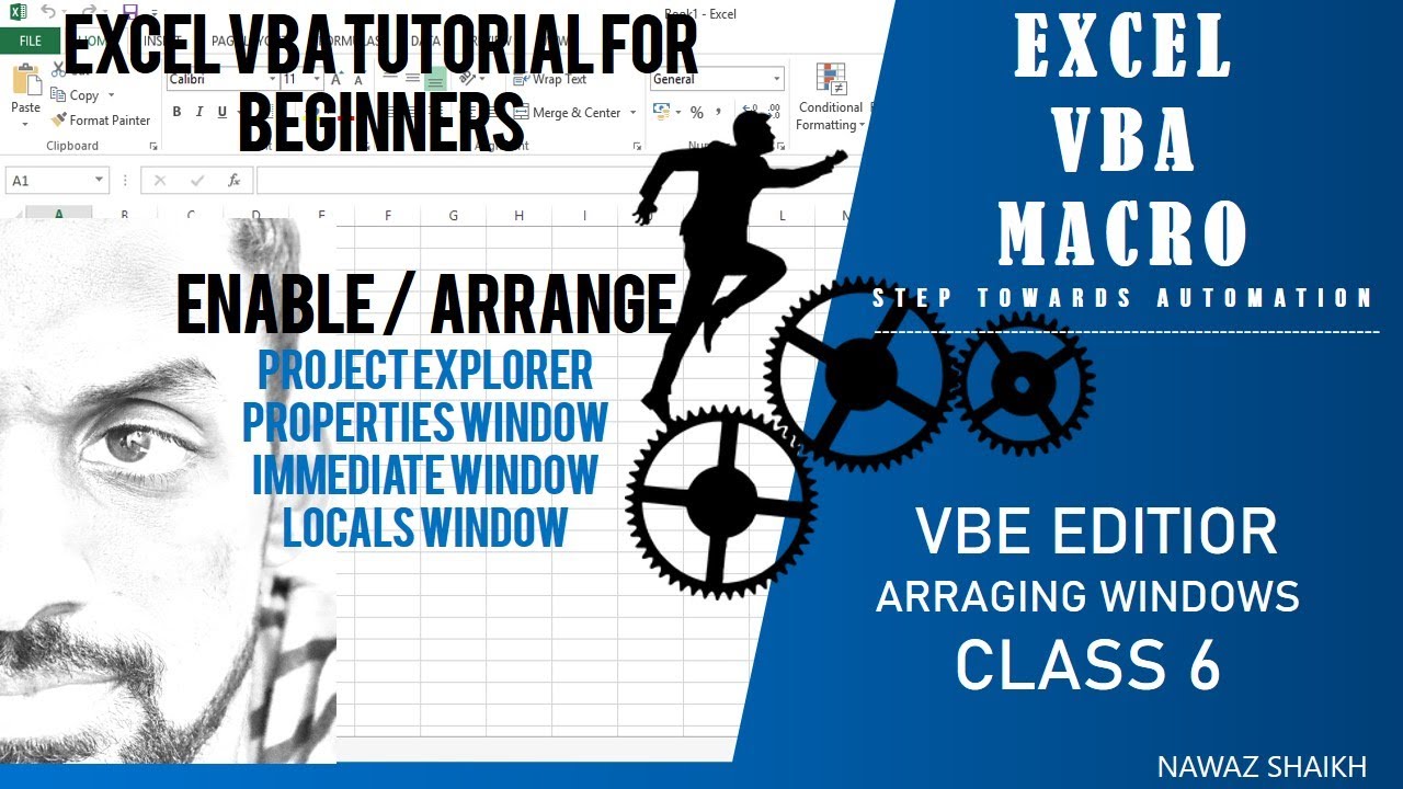 Excel VBA and MACROS : VBA  WINDOW | PROJECT EXPLORER | IMMEDIATE | PROPERTIES | CLASS 7
