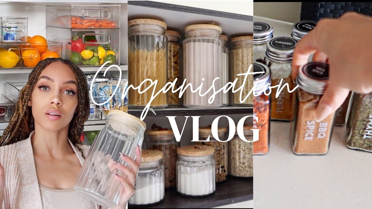 AESTHETIC ORGANISATION | HOW TO MAKE YOUR FRIDGE & CUPBOARDS LOOK EXPENSIVE