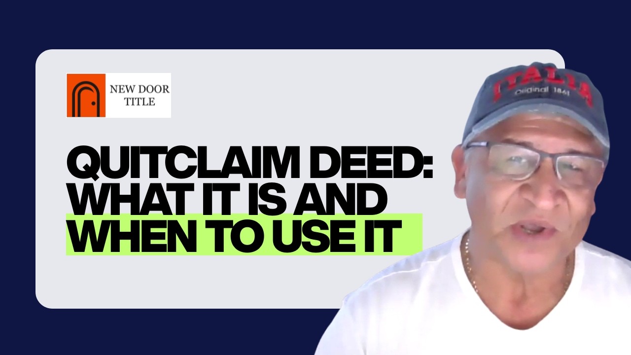 Quitclaim Deed What It Is and When to Use It