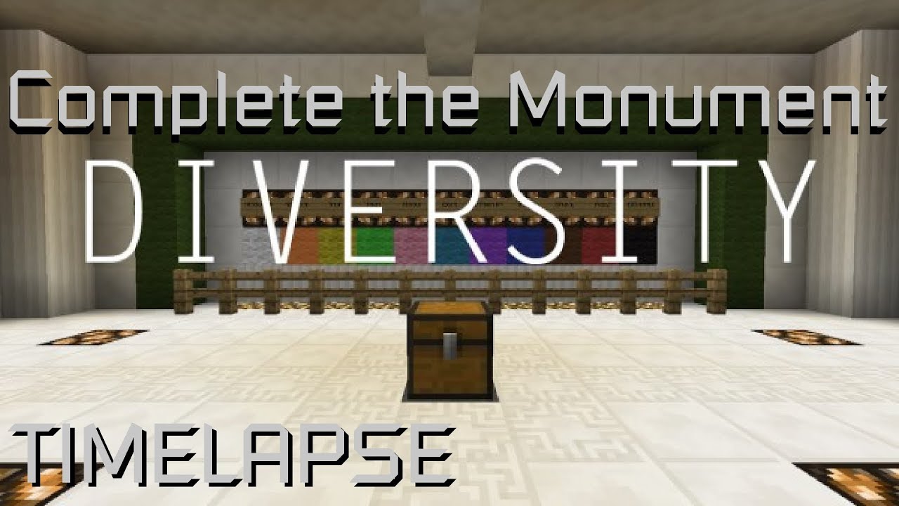 Minecraft Complete the Monument - Diversity (+Fuzimi) TIMELAPSE / ZRYCHLENO {N/A}