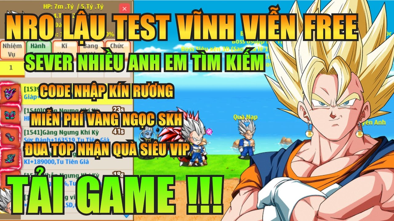 Ngọc Rồng Lậu - Trải Nghiệm Sv Nro Lậu Test Vĩnh Viễn Đăng Ký Không Mất Phí Nhận Code Vàng Ngọc Free