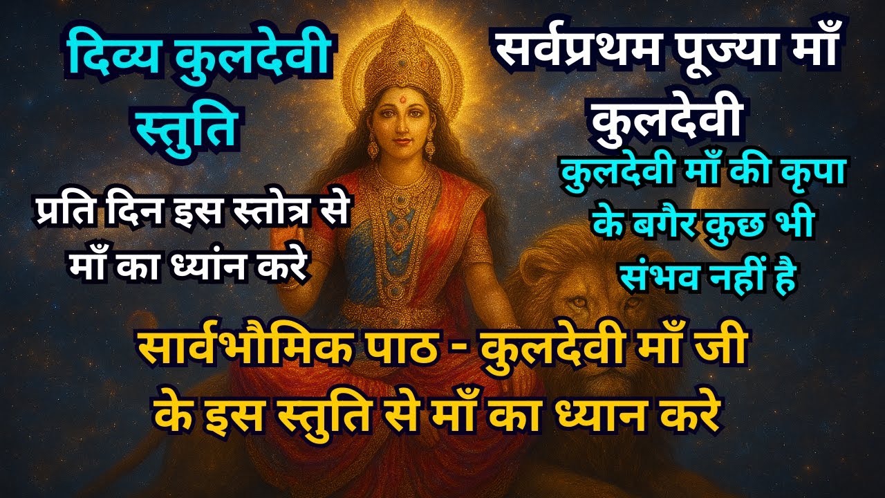 “ॐ श्री कुलदेव्यै नमः — अद्भुत कुलदेवी स्तोत्र, #bhakti#bhajan#viralbhajanvideo