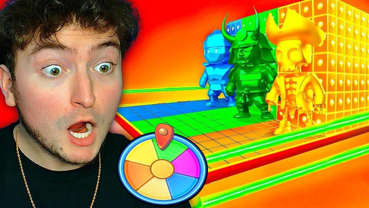 Экстремальное испытание цветового круга в Stumble Guys!