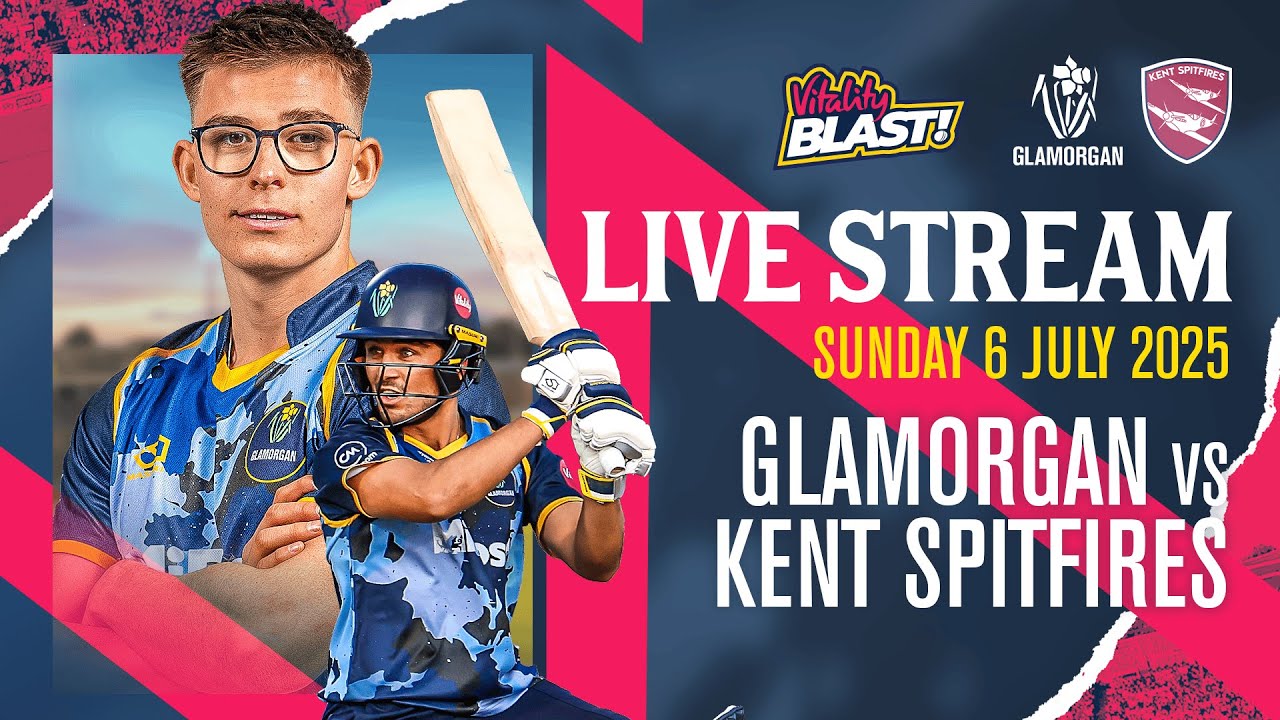 🔴 Glamorgan vs Kent Spitfires | Vitality Blast Men | Twenty20
