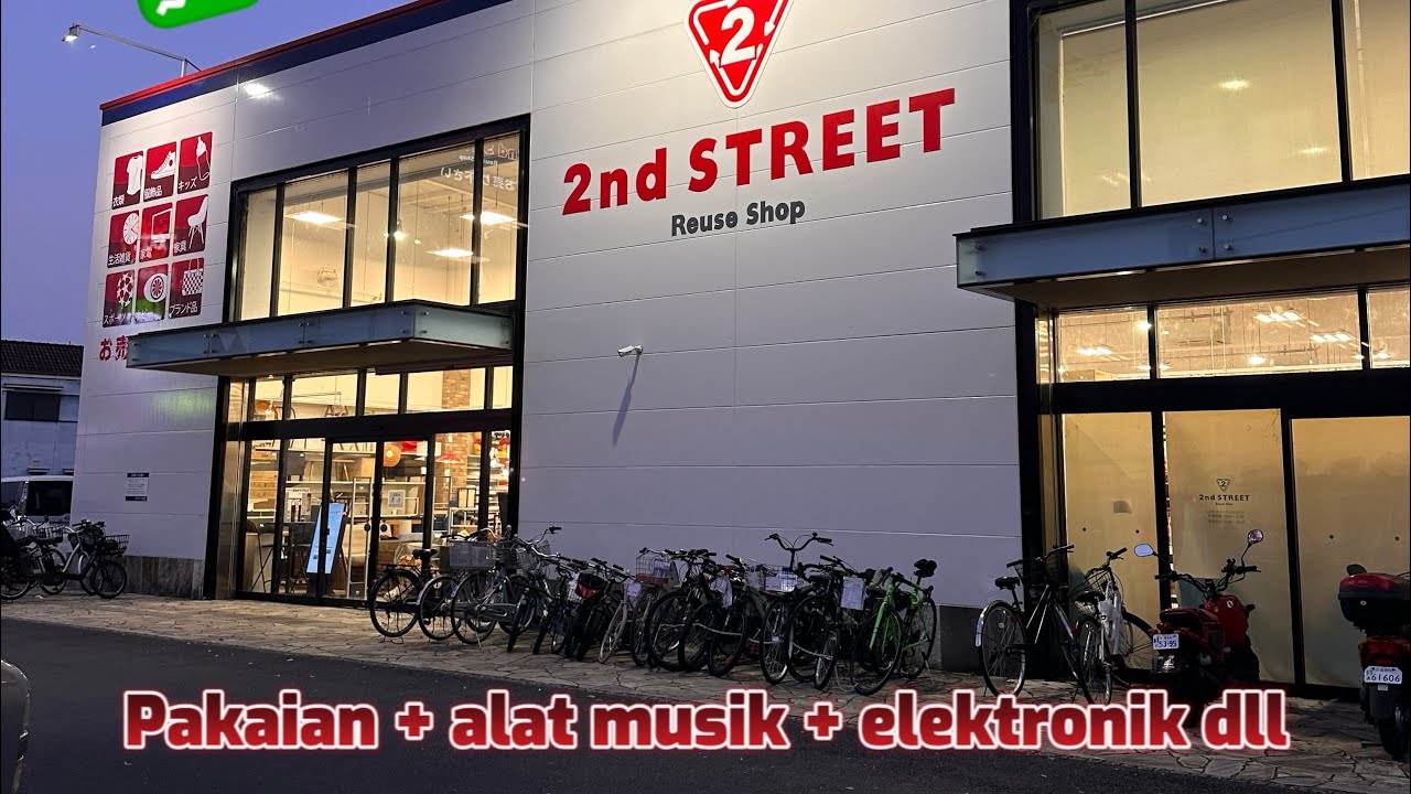 Review harga barang di second street jepang