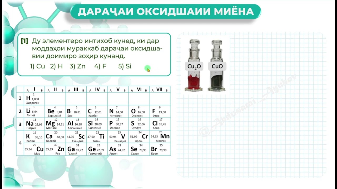 Дараҷаи оксидшавии миёна
