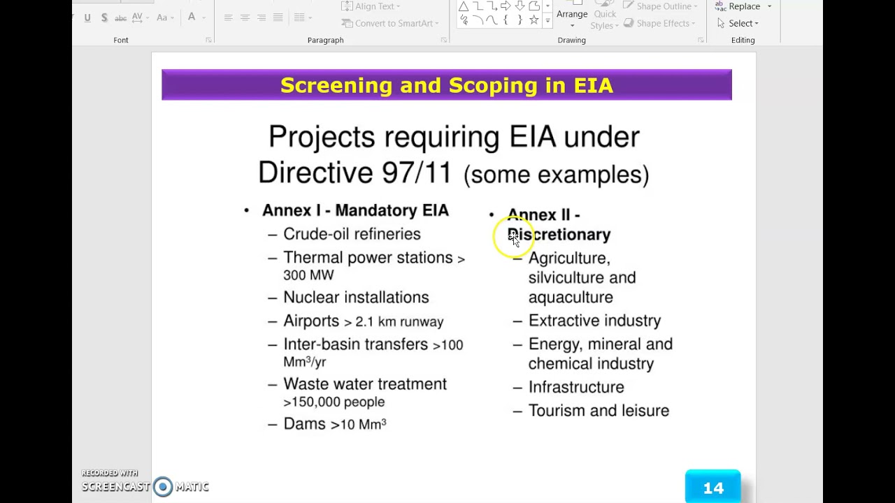 10 Screening and Scoping in EIA