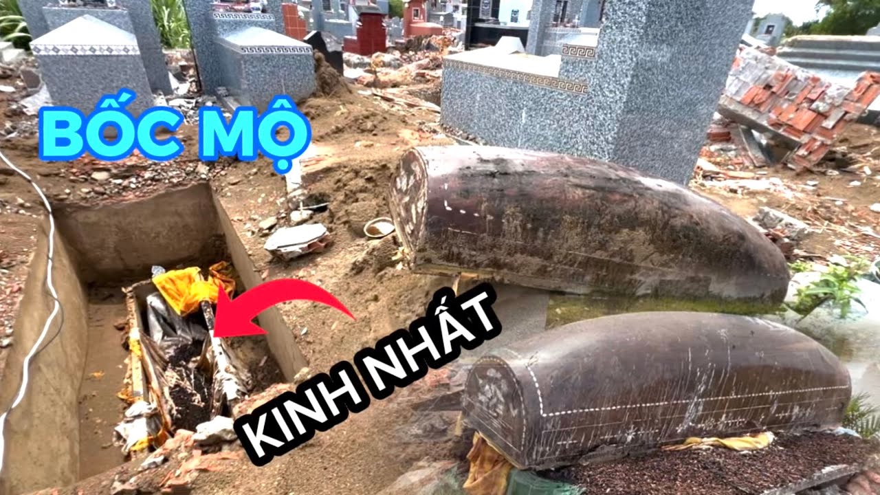 Ớn Lạnh Cảnh Tượng Bốc Mộ - Cải Táng Di Dời Hàng Trăm Ngôi Mộ Mới Cũ