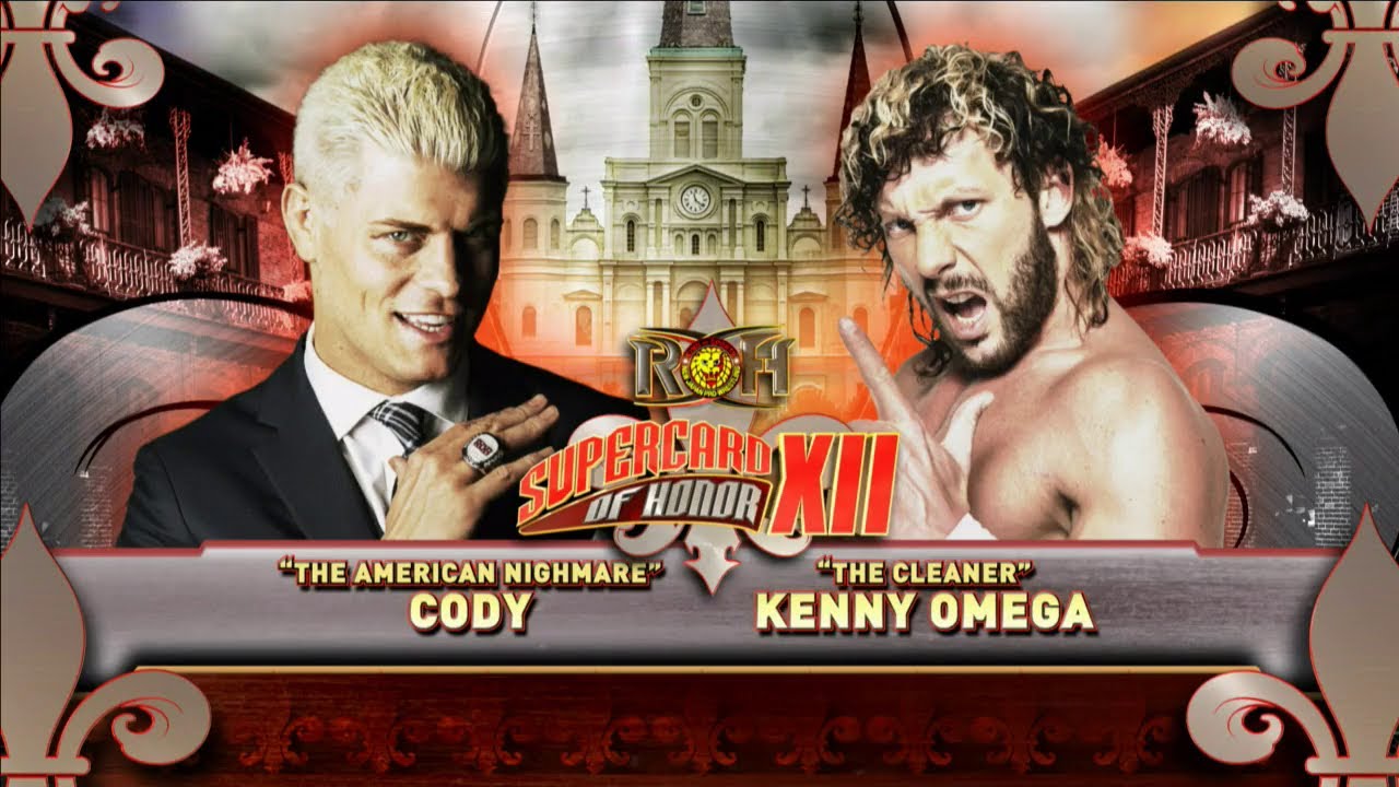 Cody Rhodes vs Kenny omega roh supercard of honor xii